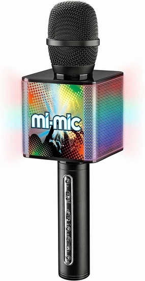 Mi-Mic Kids Karaoke Microphone with Phone Holder and Voice Changer Patience Teaching