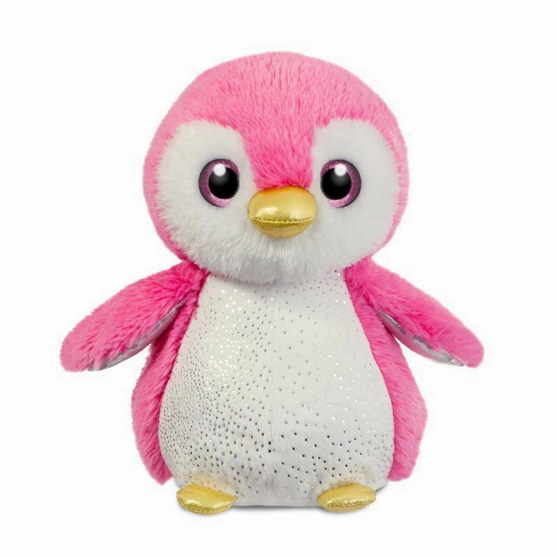 AURORA Lily Penguin Plush 30cm - Pink Knitting Loom
