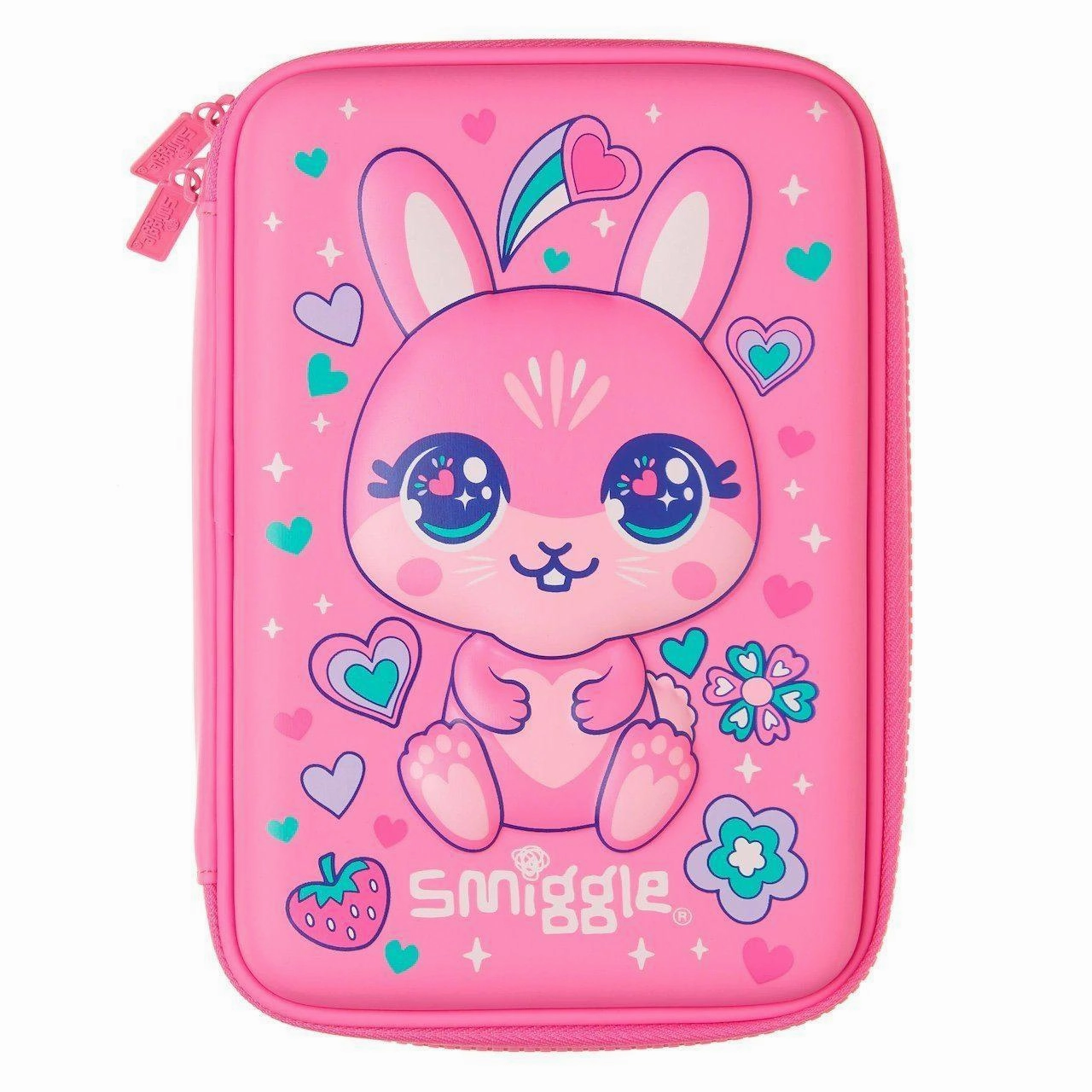 Air Quality Earthquake Simulation SMIGGLE Budz Character Hardtop Pencil Case, Pink