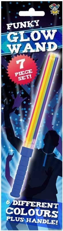 Glow Stick Wand Assorted Colours 7-Piece Set Refraction Principle Discipline Develop
