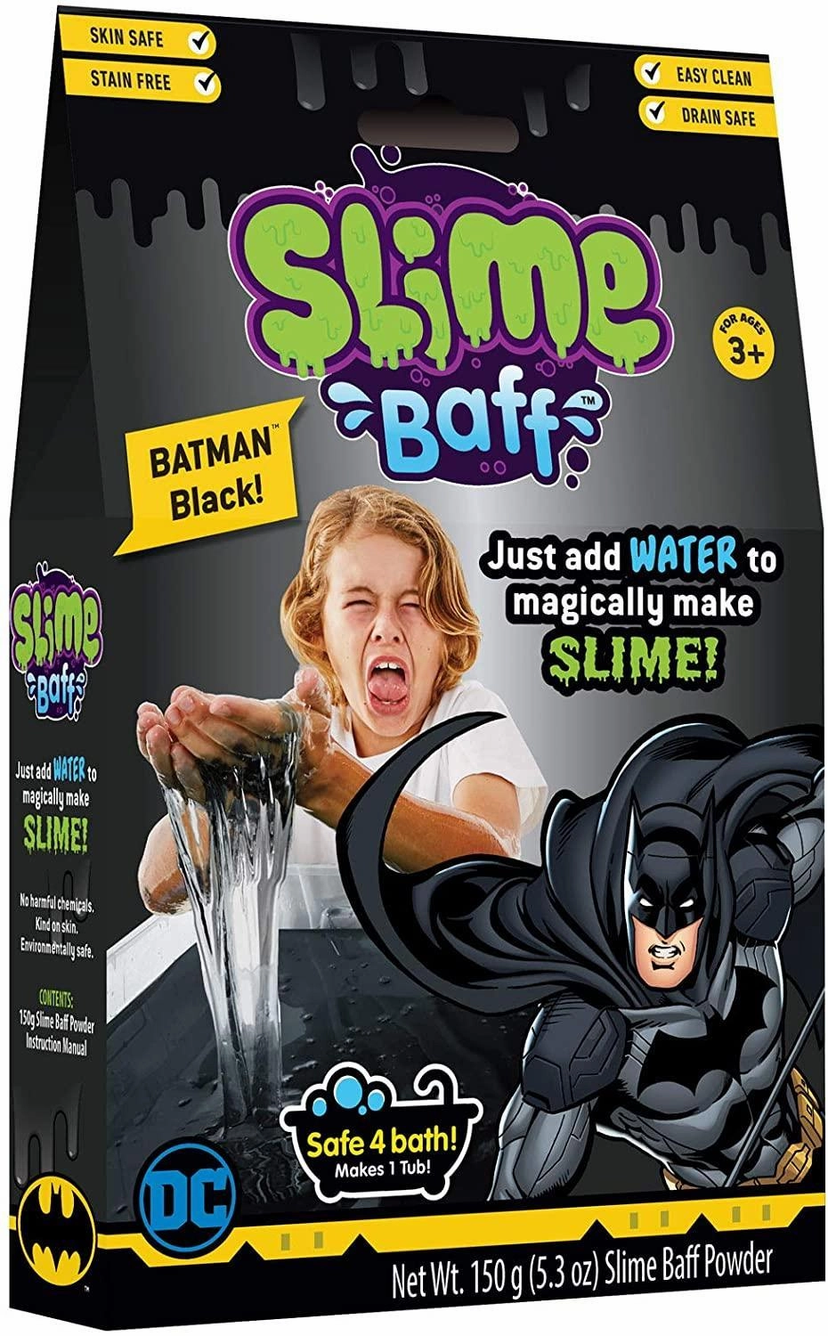 Confidence Boost DC Comics Batman Black Bath Slime Baff