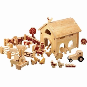 Deluxe Farm Barn Set with Natural Characters BU29 Climbing Gear