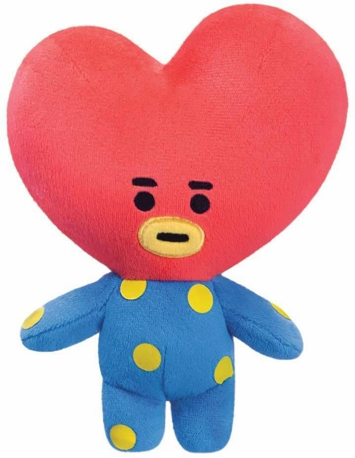 Island Paradise AURORA BT21 Official Merchandise, TATA Soft Toy, Small, 61327, Blue and Red