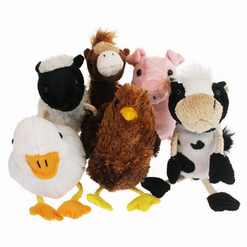 Absorption Process Respect Earn The Puppet Company Farm Animals Set of 6 - Finger Puppets