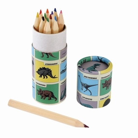 Sensory Integration Element Collection Tube of colouring pencils - Prehistoric Land