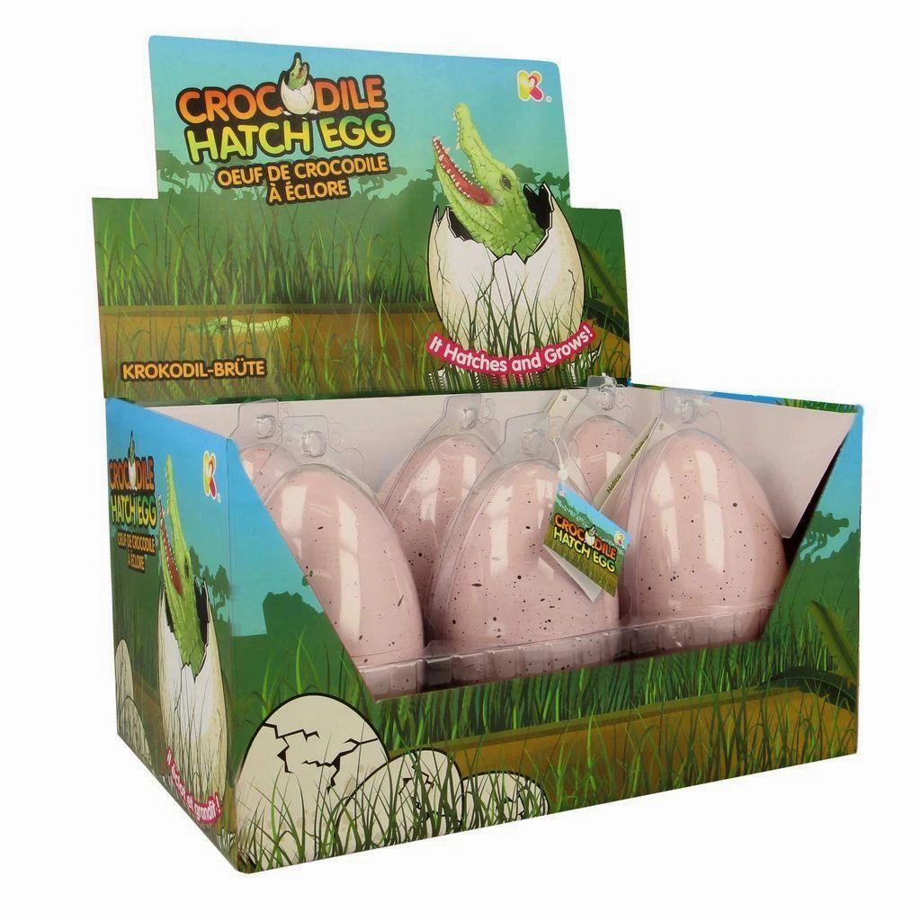 Rule Obey NURCHUMS Hatching Egg, Hatch and Grow Pet Crocodile - Large 11cm