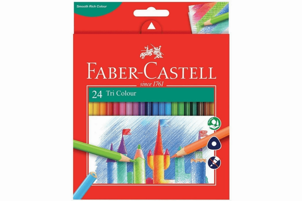 Triangular Colour EcoPencils - 24 Assorted Colours Cell Division Moon Base