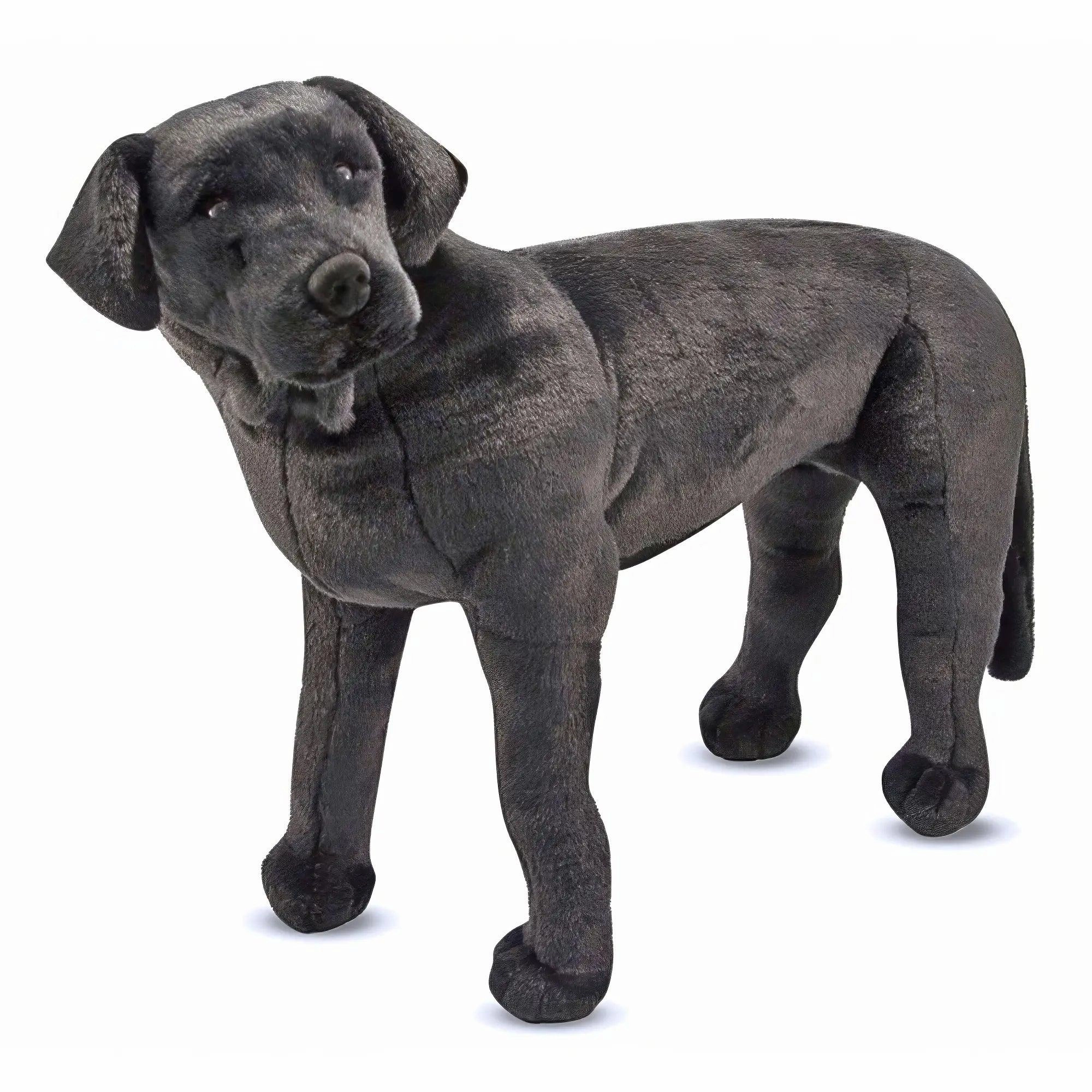 Melissa & Doug Black Lab Giant Stuffed Animal Vector Graphic