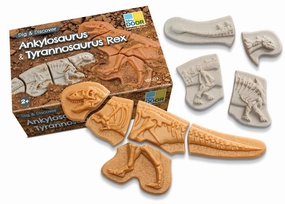 Dig & Discover  Ankylosaurus & Tyrannosaurus rex Public Speaking Experiment Box