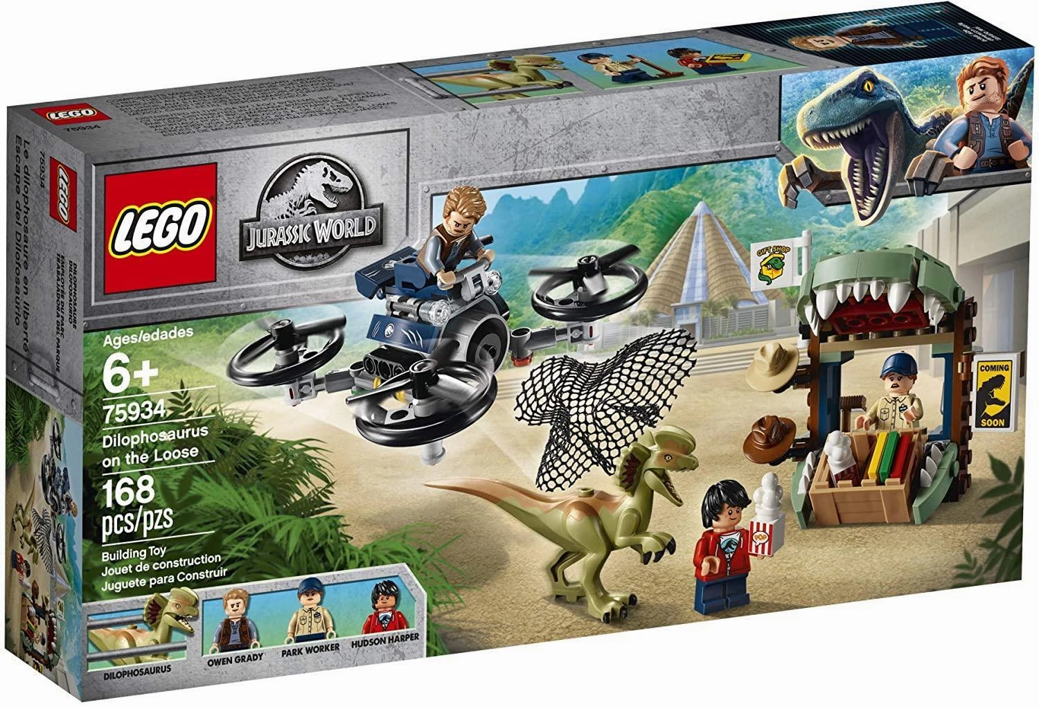 LEGO 75934 Jurassic World Dilophosaurus on The Loose Building Kit Comet Orbit speed improvement