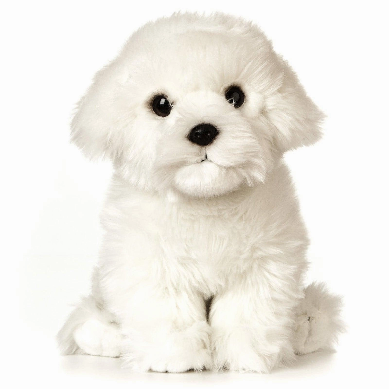 Faith Restore LIVING NATURE Giant Maltese Puppy 25cm Soft Toy