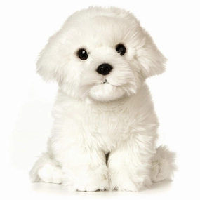 Faith Restore LIVING NATURE Giant Maltese Puppy 25cm Soft Toy