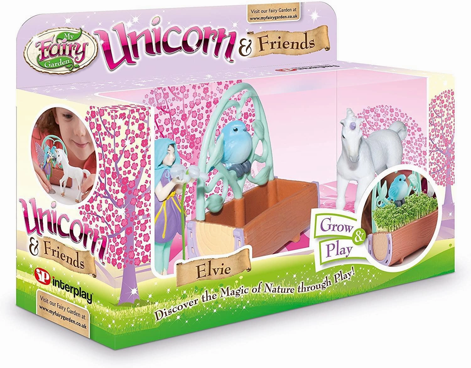 My Fairy Garden FG303 Unicorn & Friends Elvie Playset Art Design