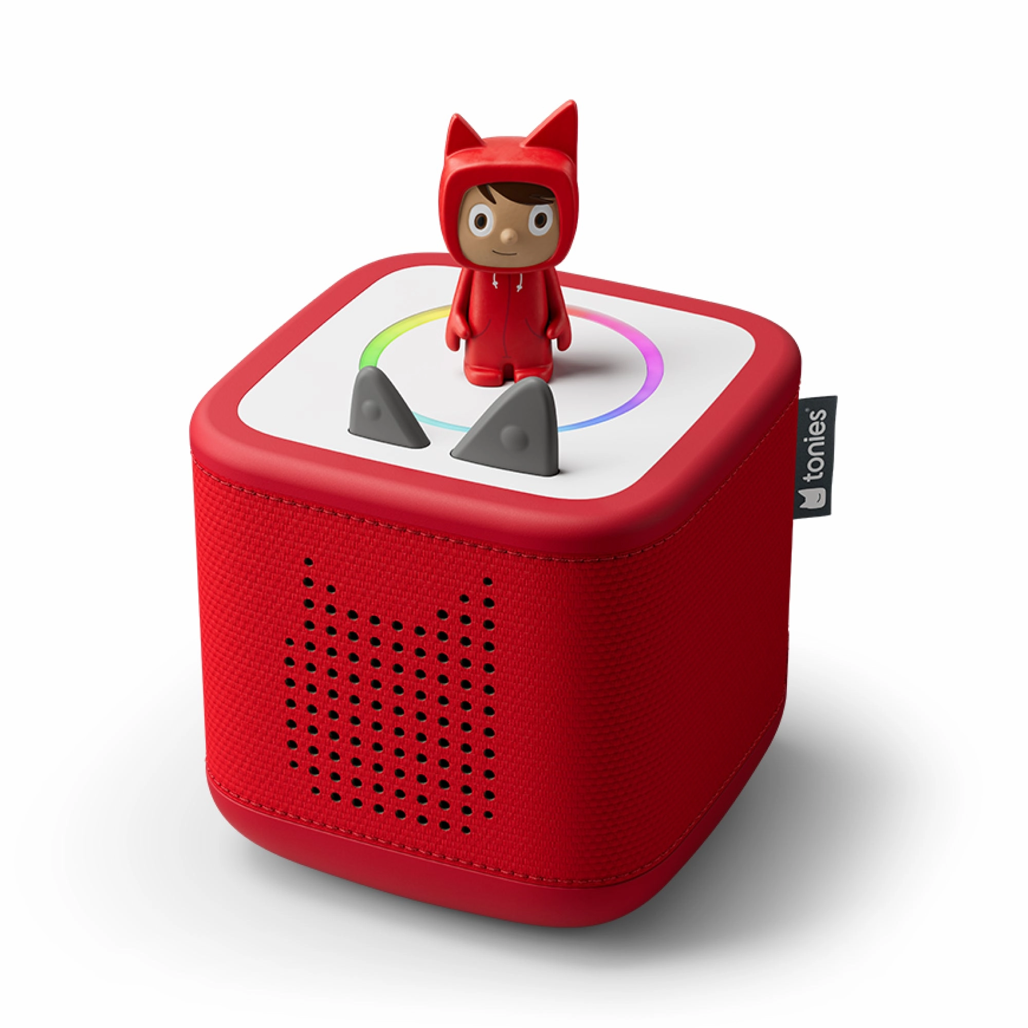 Toniebox 2 Sunset Red Starter Set with Ruby Creative Tonie Certificate Obtain