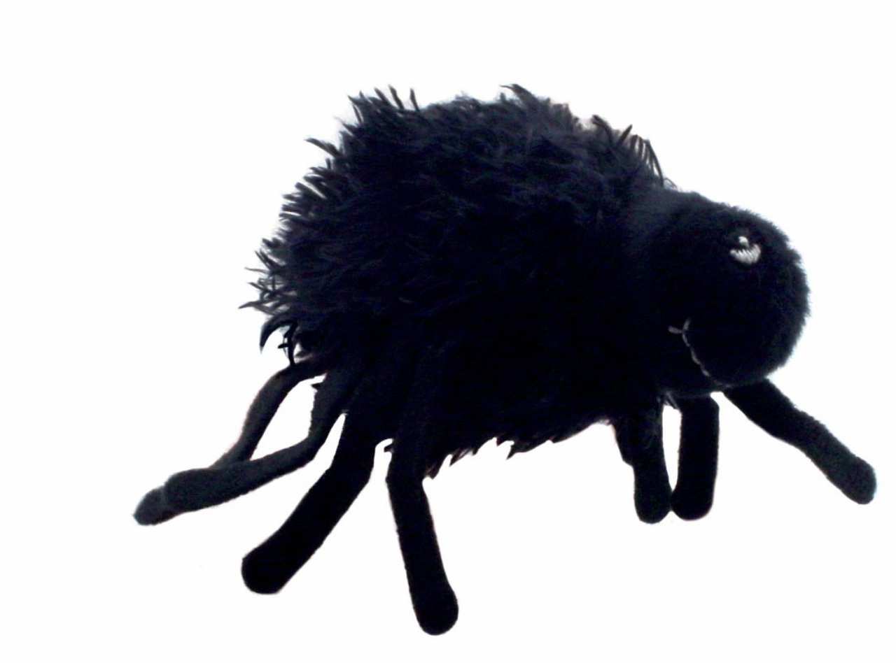 Puppet Company Black Furry Spider Finger Puppet Plate Tectonics