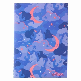 SMIGGLE Small A6 Pocket Notebook - Blue/Pink Character Level