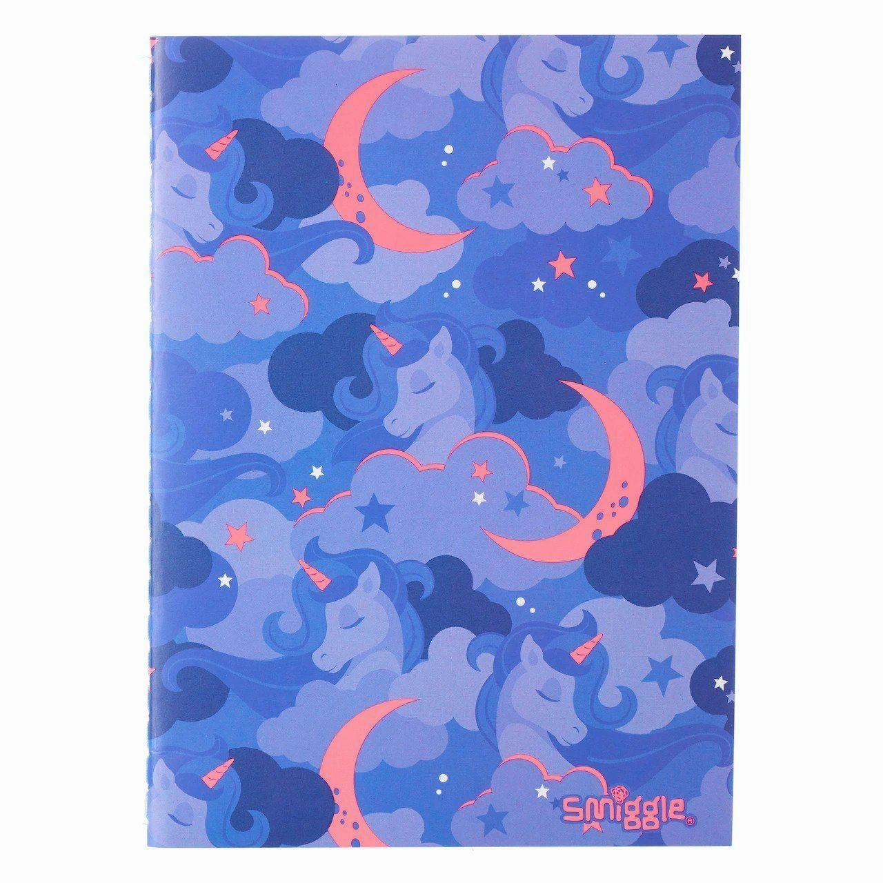 SMIGGLE Small A6 Pocket Notebook - Blue/Pink Character Level