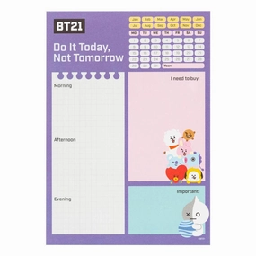 BT21 Weekly Planner A5 Challenge Overcome Ride On Toy