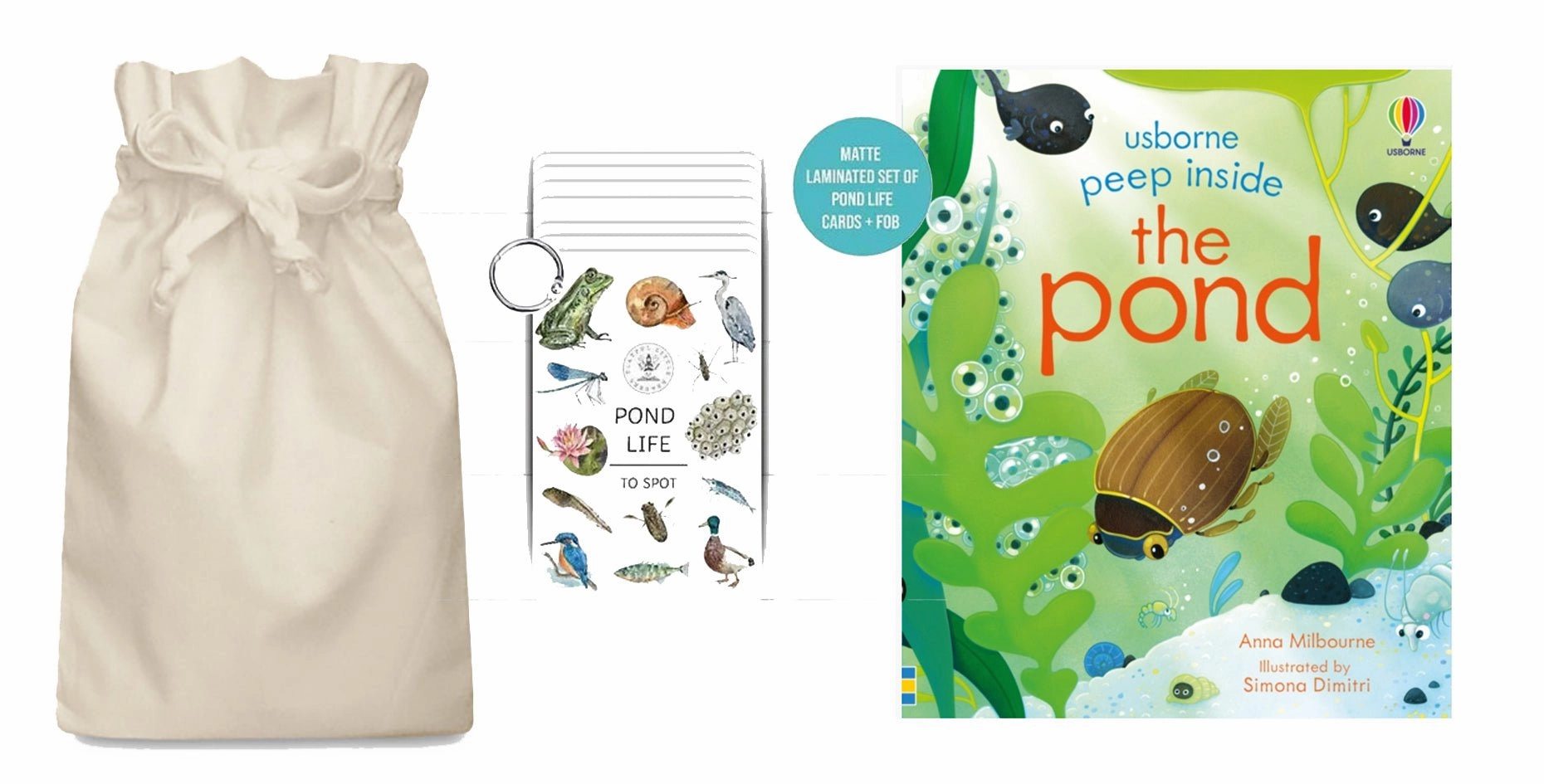 Alien Being Kindness Practice Pond Life Story Sack with Laminated Pond Life Cards