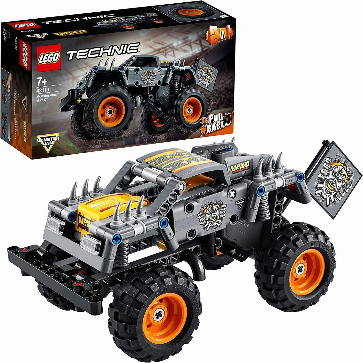 Brain Development LEGO TECHNIC 42119 Monster Jam Max-D Truck Building Set