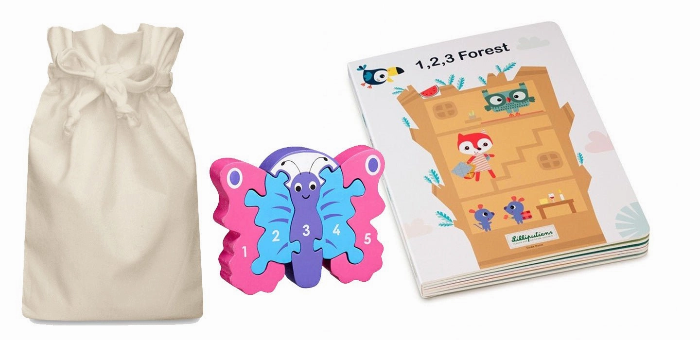Puzzle and Count Story Sack with Lanka Kade Puzzle Camera Toy Classroom Use