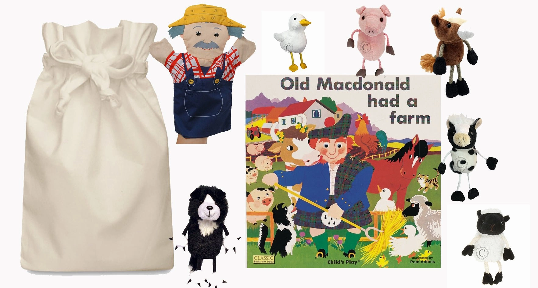 Old Macdonald Had A Farm Story Sack with Puppet Company Puppets Mutation Effect