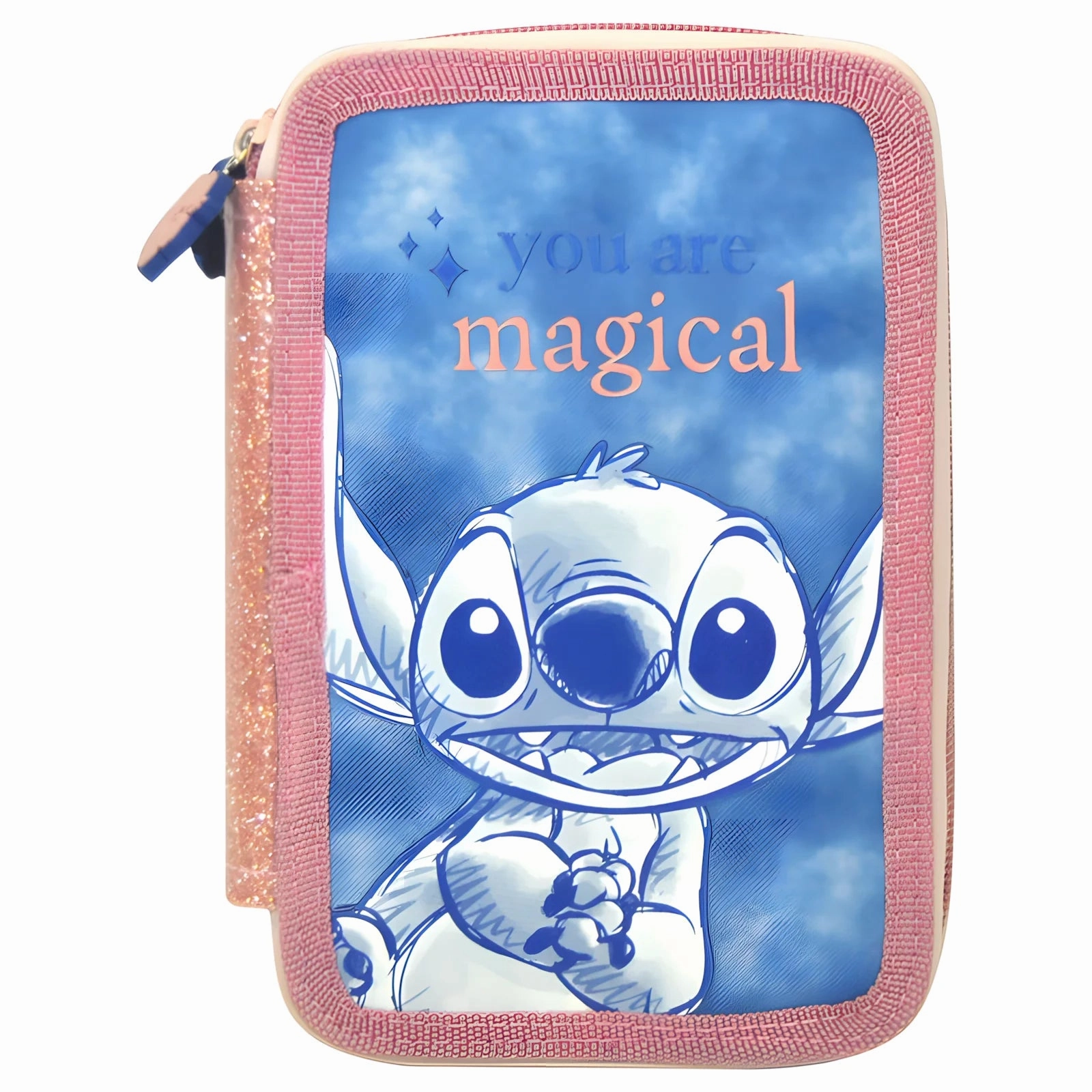 Cyber Space Future Tech Disney Stitch Triple Pencil Case