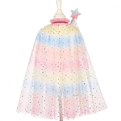 Unicorn Costume Cape Set w/ headband & wand - Role-Play for Children(2 sizes) Tower Stacking