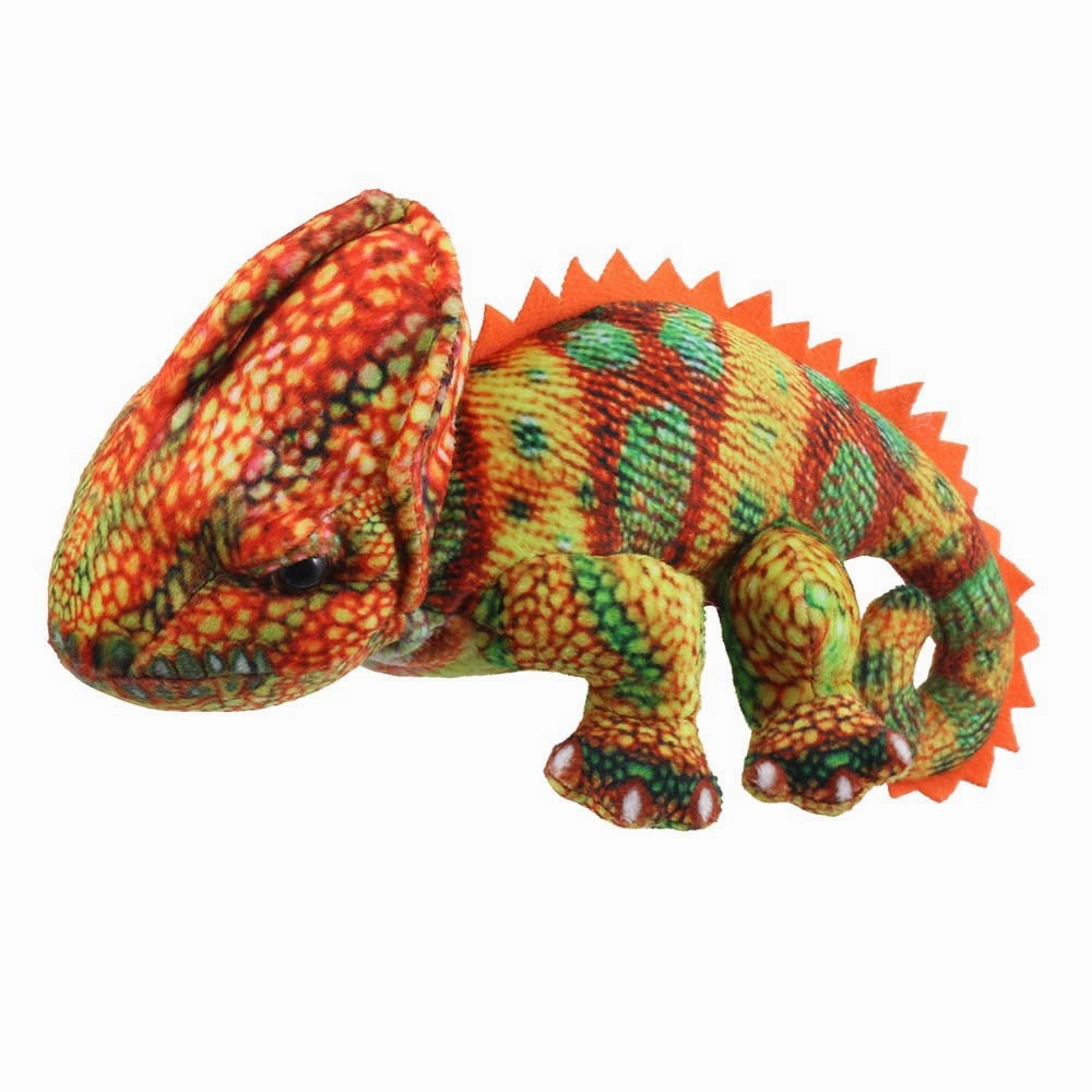 Little Creatures  Orange Chameleon Finger Puppet Praise Receive TV Personality
