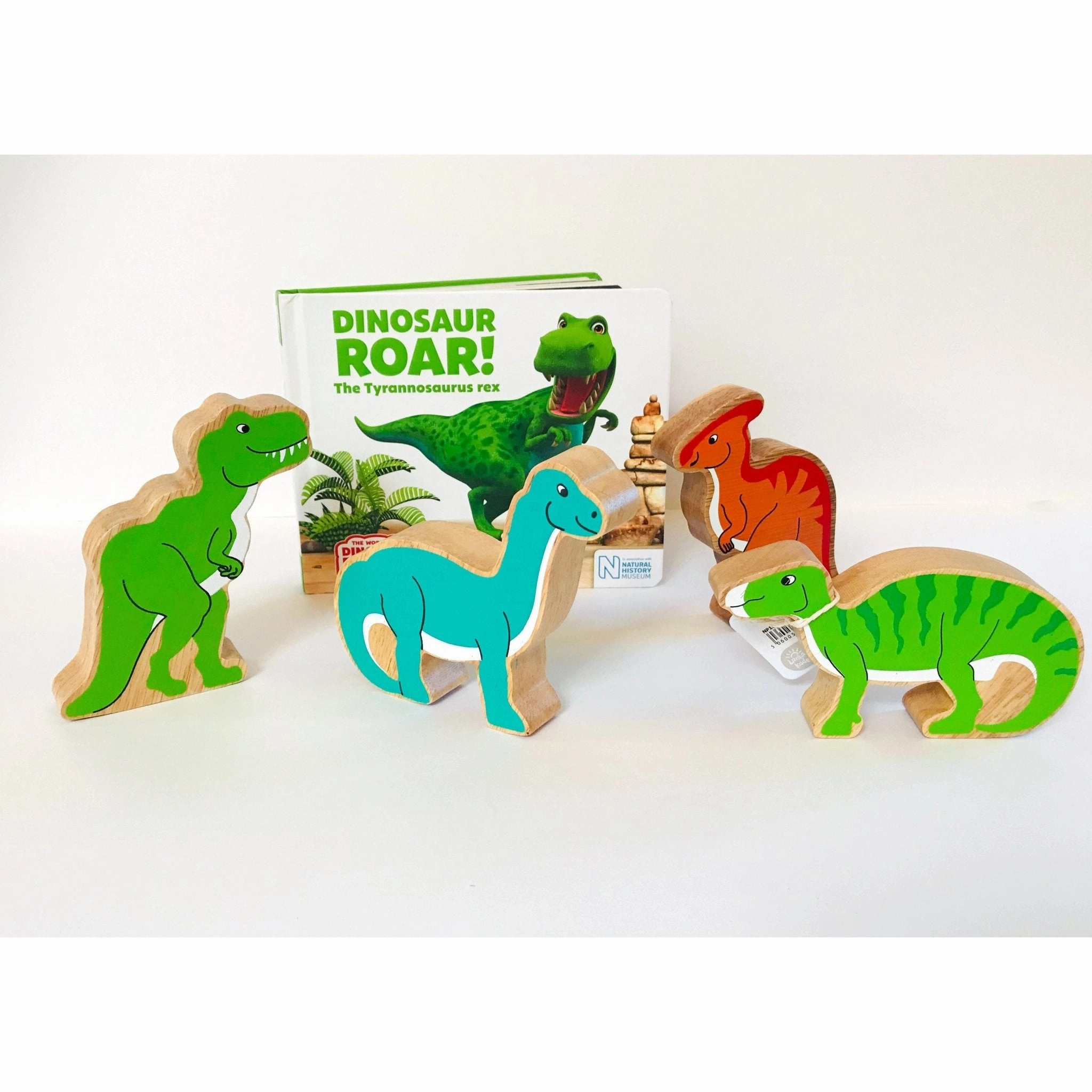 Dinosaur Roar Story Sack with Lanka Kade Wooden Dinosaurs Rest Position Machine learning
