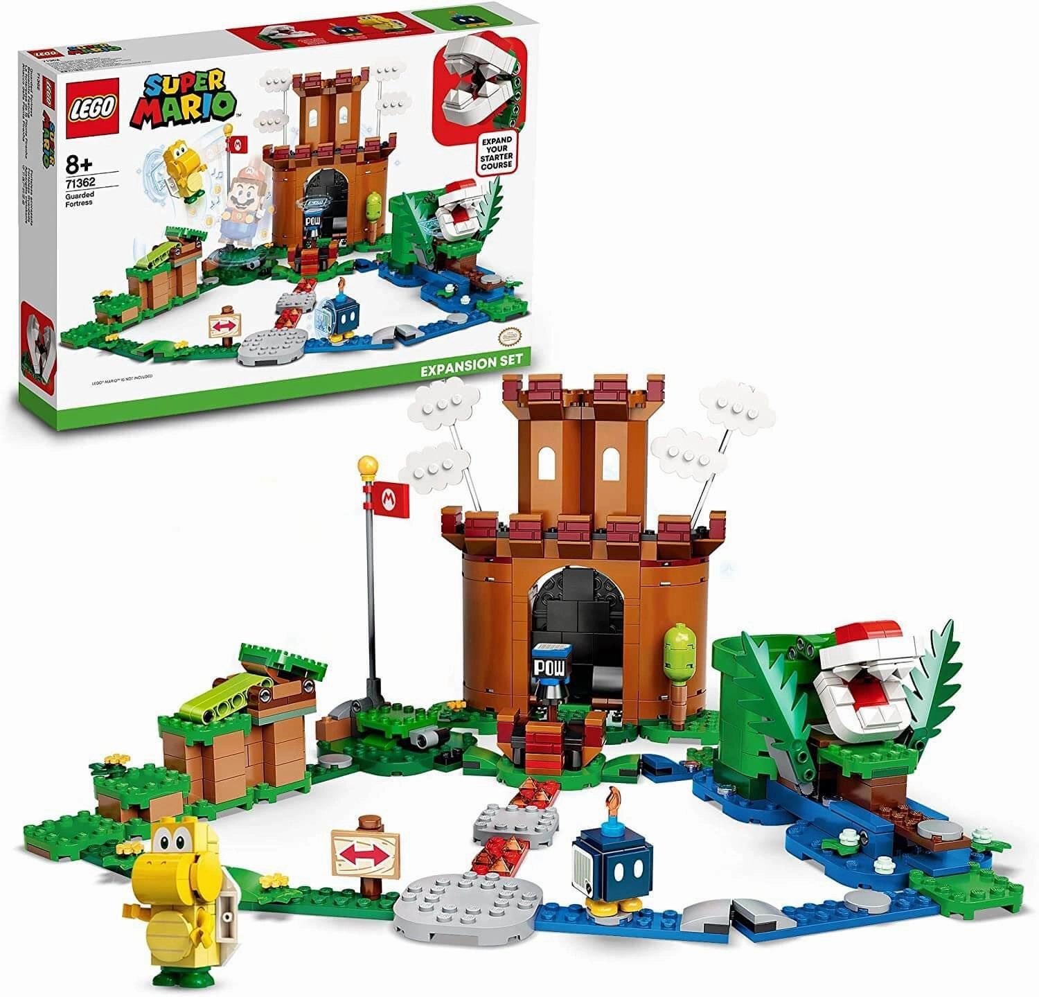 LEGO SUPER MARIO 71362 Super Mario Guarded Fortress Expansion Set Buildable Game Clone Creation Narrative Building
