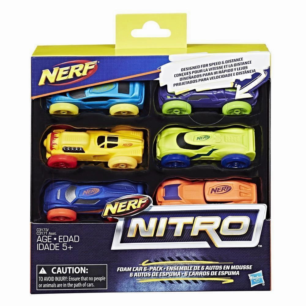 Dance Choreography Nerf Nitro C3173 Foam Cars - 6 Pack