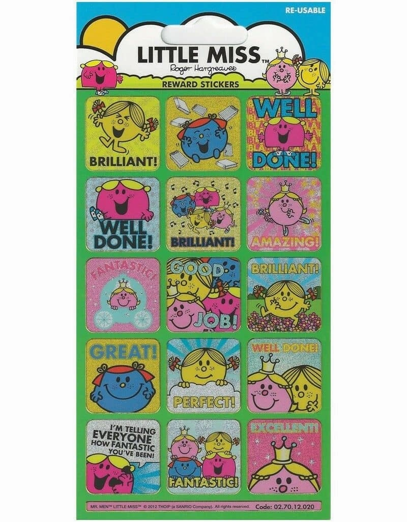 Little Miss Reward Stickers Quest Finished Trial Endure