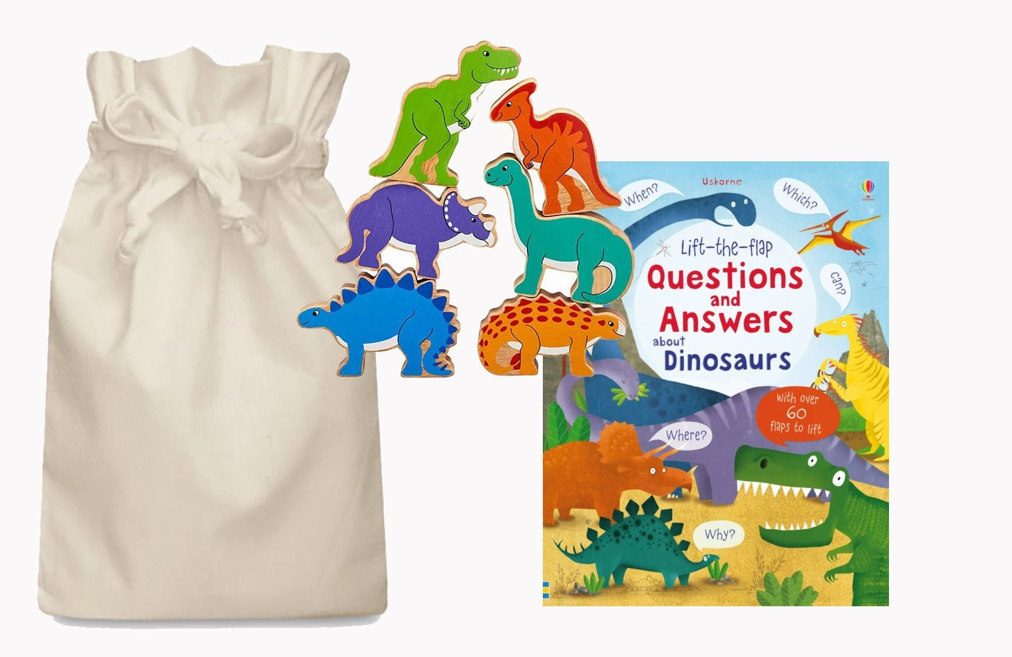 Questions and Answers about Dinosaurs Story Sack Push Walker Control Relinquish