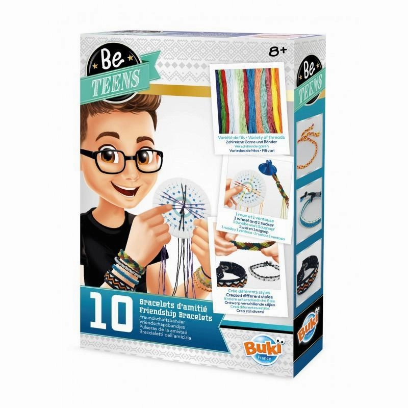 Calendar Learning Exam Ace BUKI France Boys Friendship Bracelets Craft Kit