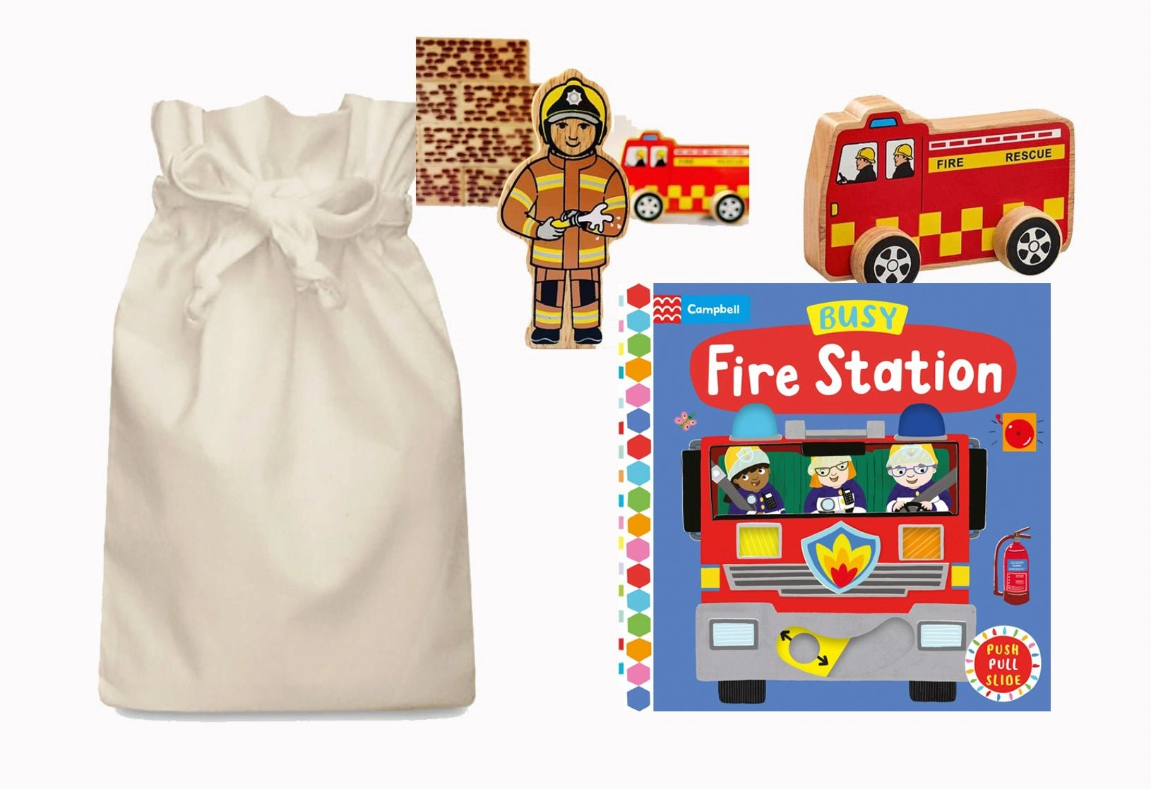 Report Writing Busy Fire Station Story Sack with Lanka Kade