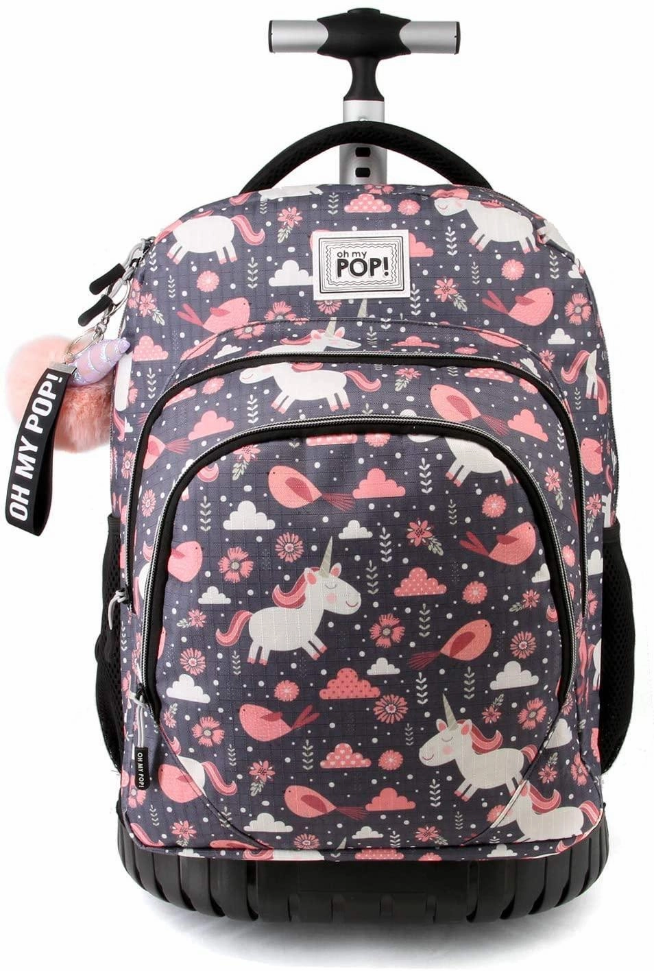 Oh My Pop! Fantasy-GTS School Trolley-Rucksack Backpack, 47 cm Learning Curve