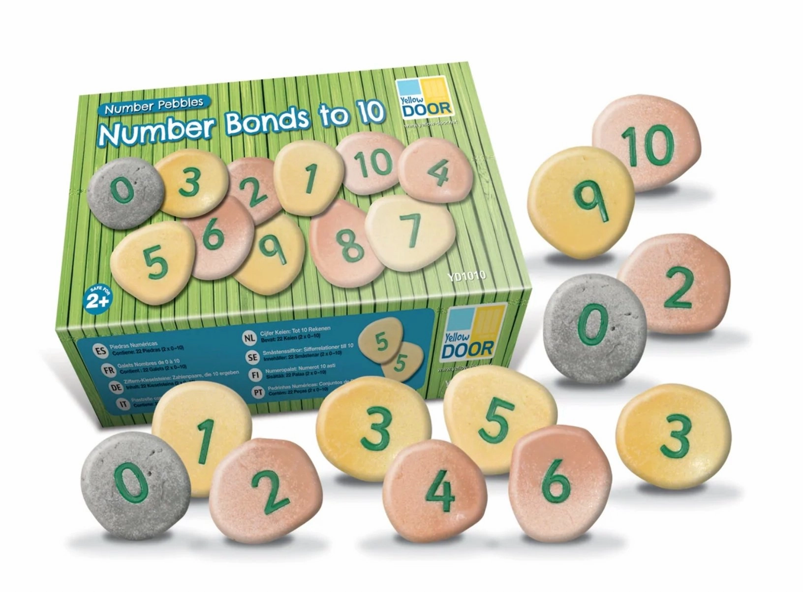 Yellow Door Number Pebbles: Number Bonds to 10 Demand Fulfill Weather Resistant