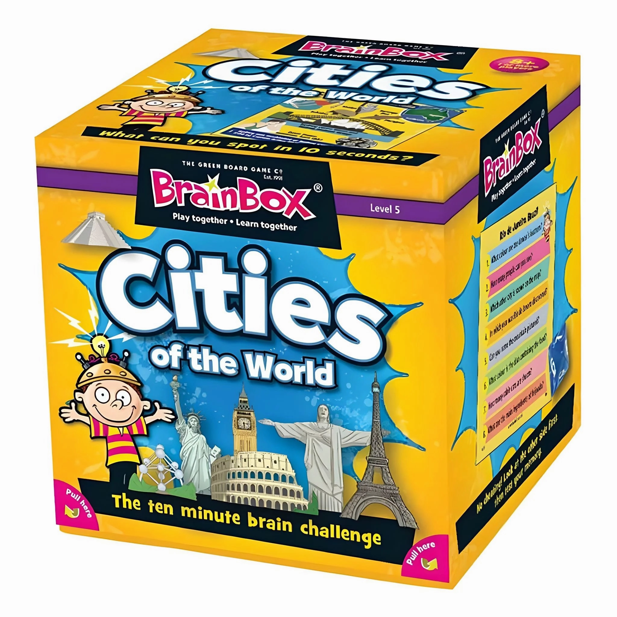 BrainBox Cities of The World Memory Game Magnetic Field