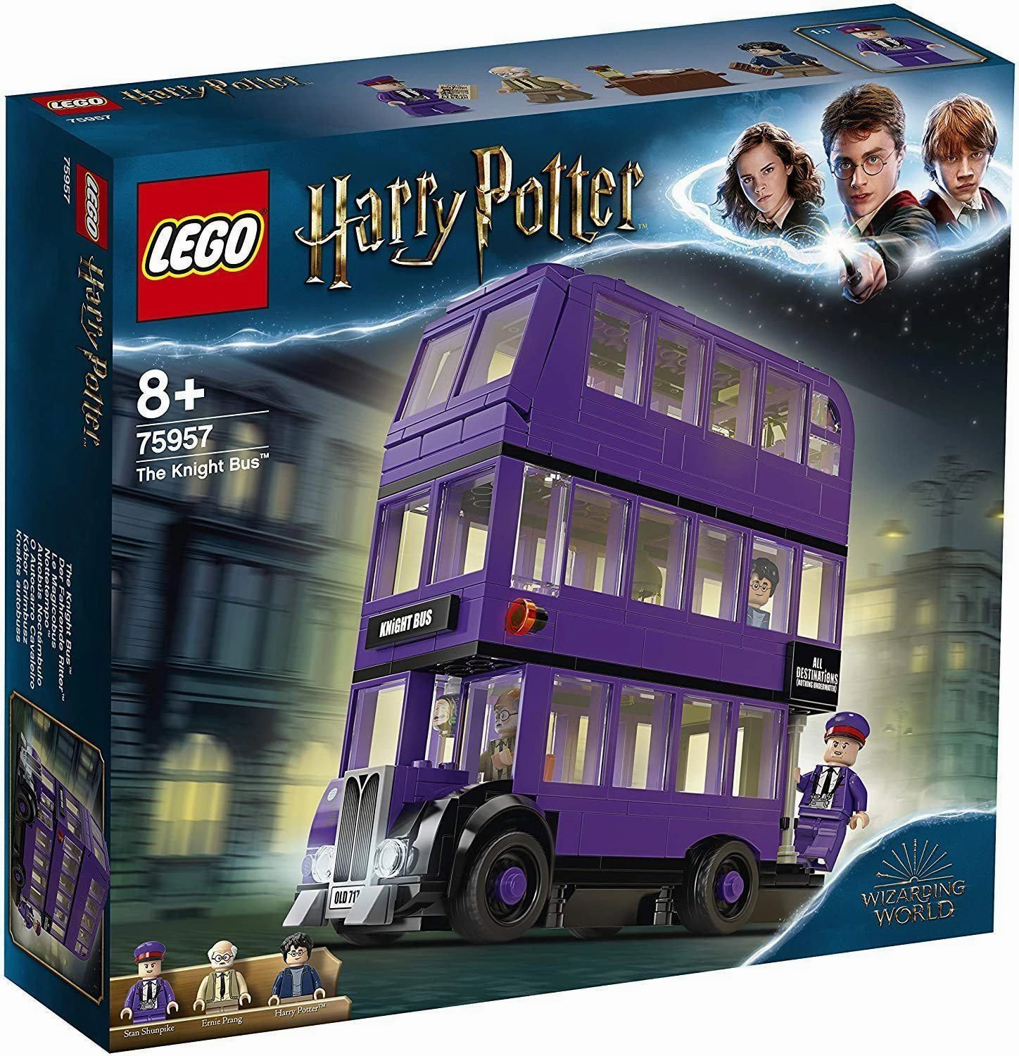 LEGO 75957 Harry Potter Knight Bus Toy, Triple-decker Collectible Set with Minifigures Earthquake Simulation Balance Create