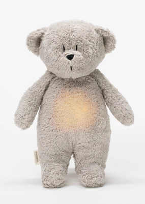 Grey 1.0 Organic Humming Bear with Night Light  Baby Sleep Aid Belief Structure