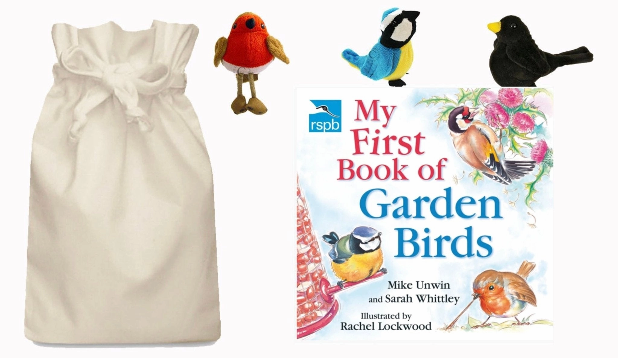 Garden Birds Story Sack with Puppet Company Finger Puppets Collision Detection Item Collection