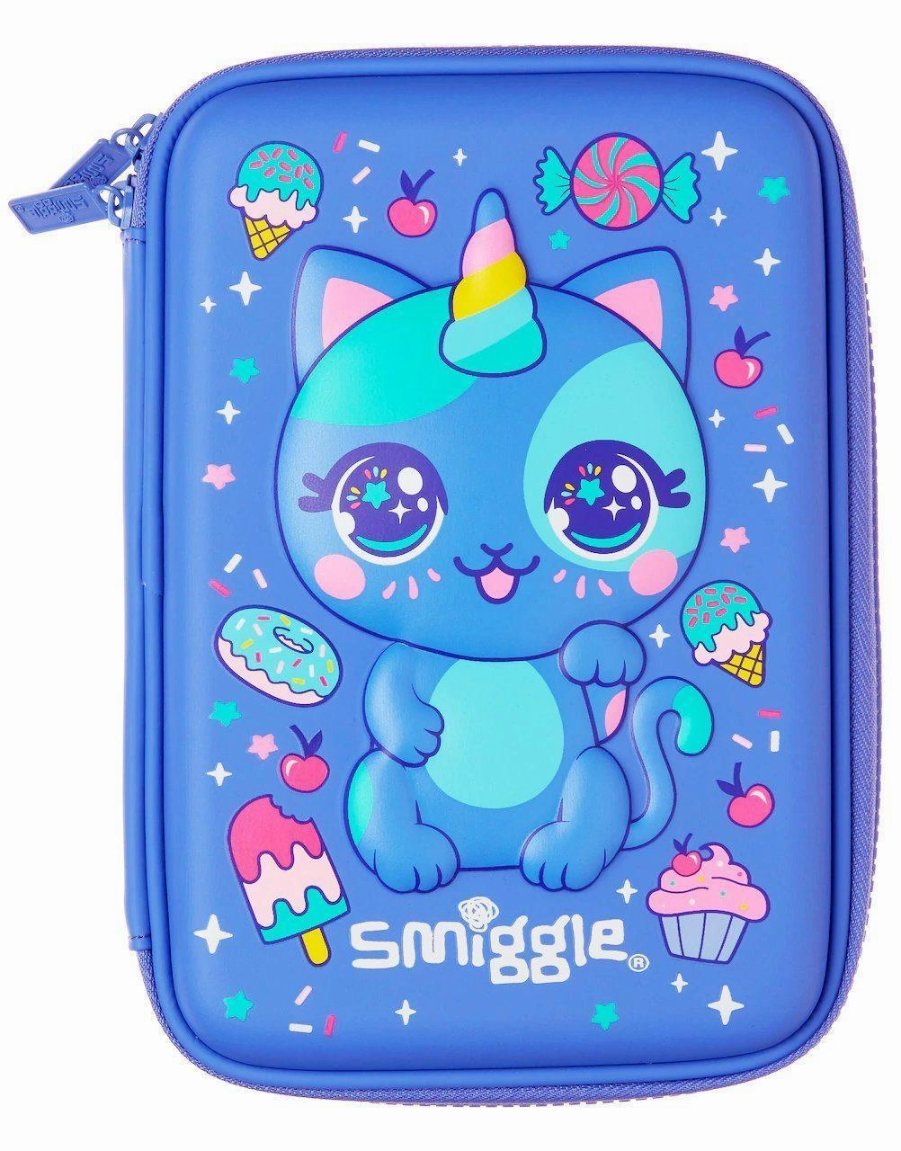 SMIGGLE Budz Character Hardtop Pencil Case - Purple Patience Teach Book End