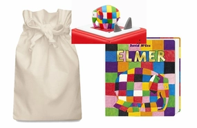 Elmer Tonie and Board Book Story Sack Learning Development Floating Design