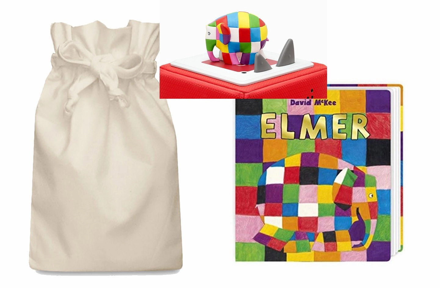 Elmer Tonie and Board Book Story Sack Learning Development Floating Design