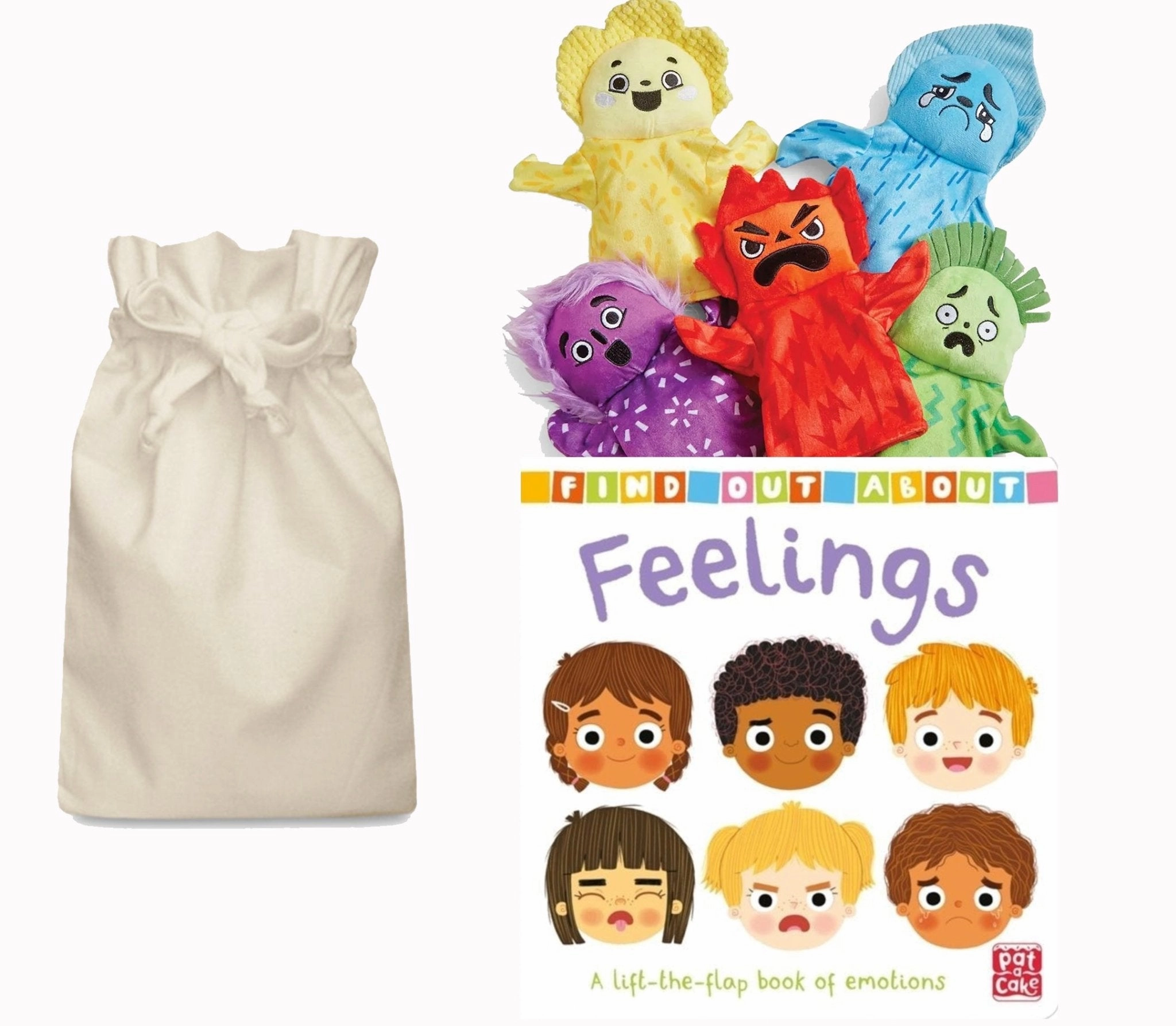 Emotions Sensory Puppet Story Sack with Hand Puppets Poetry Writing