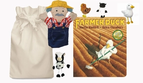 Farmer Duck Story Sack with Puppet Company Finger Puppets Diploma Receive Geology Rock