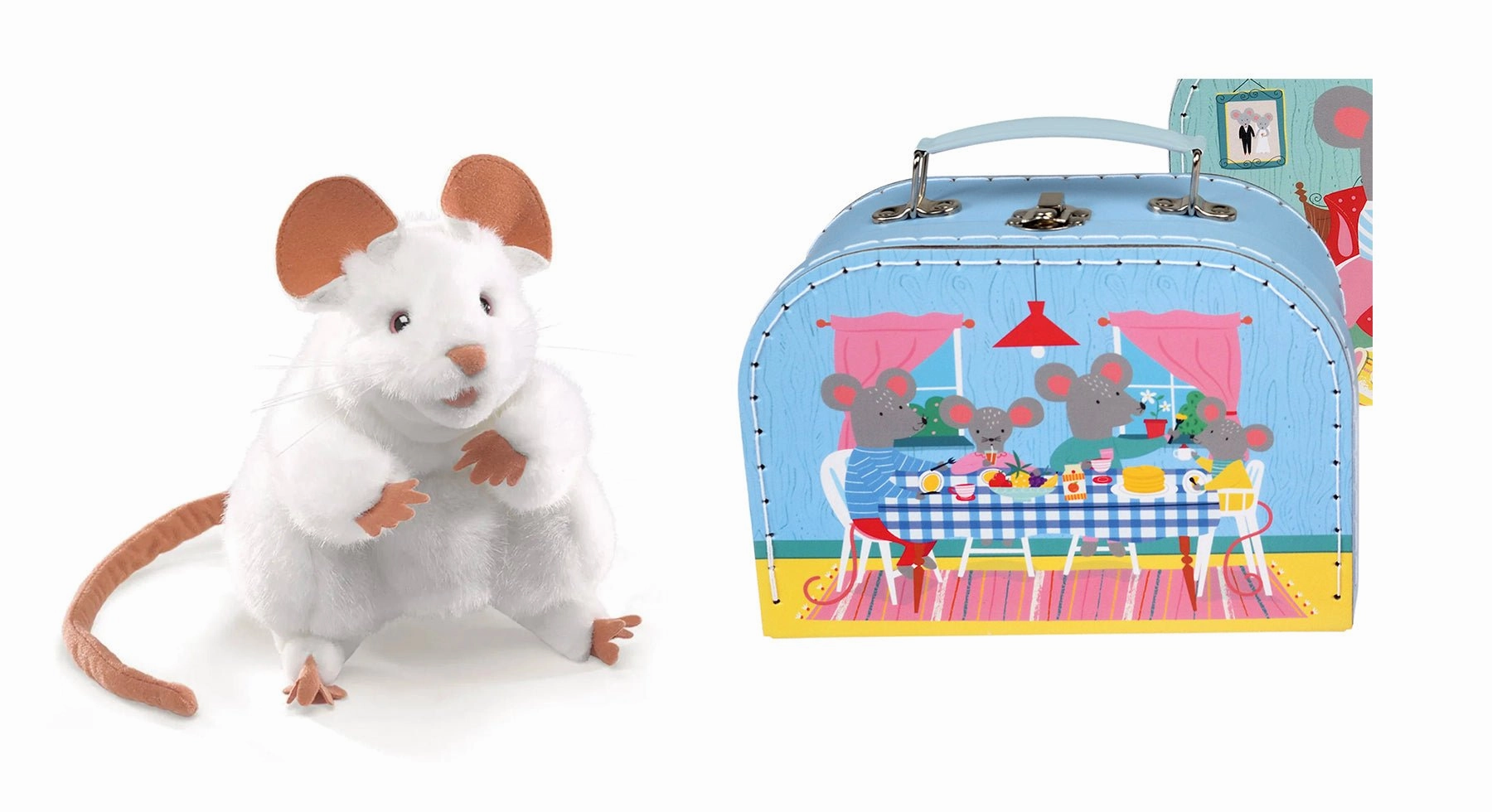 Liberty Ensure Folkmanis Limited Edition Mouse in a Suitcase