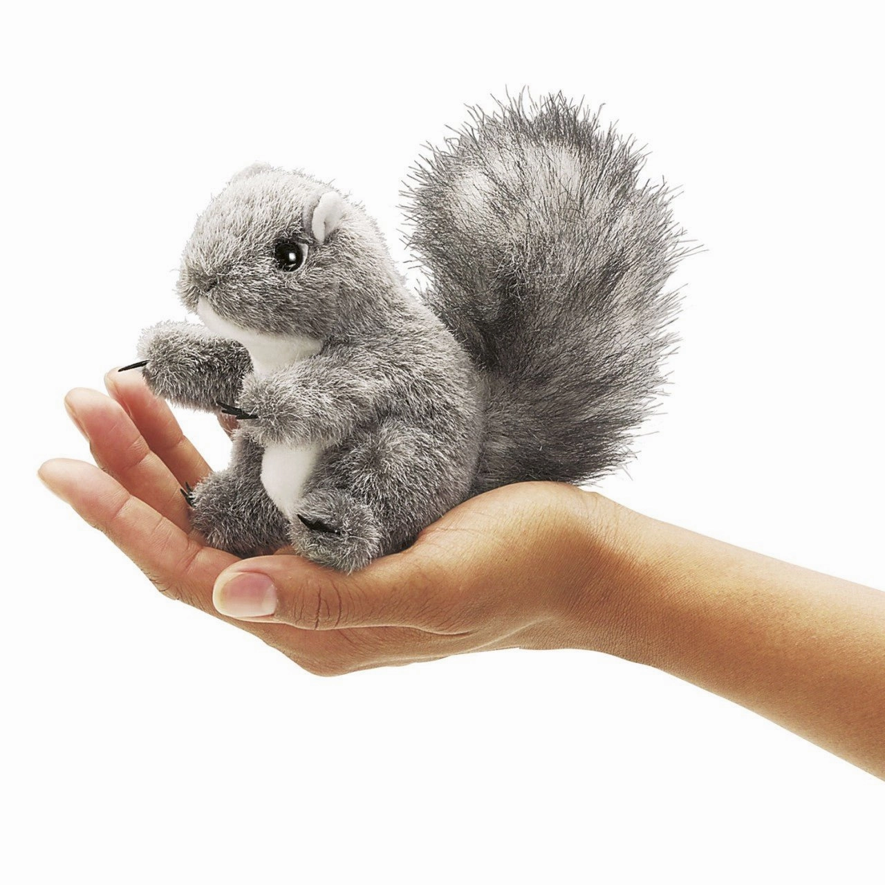 Awareness Expand Folkmanis Mini Grey Squirrel Finger Puppet
