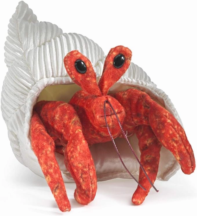 Proton Neutron Folkmanis Mini Hermit Crab Finger Puppet
